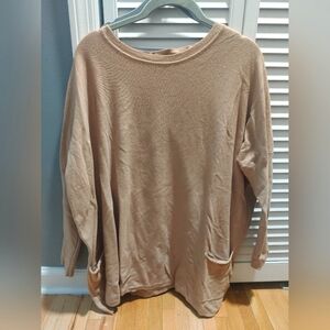 Pinblush Maternity knit tunic top / beige / size m/large